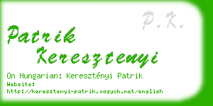 patrik keresztenyi business card